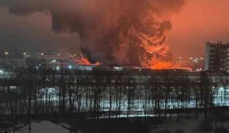 У ростовській та ленінградській областях рф були атаковані замасковані воєнні об‘єкти На росії ніч була запальною: після атаки дронів горять заводи