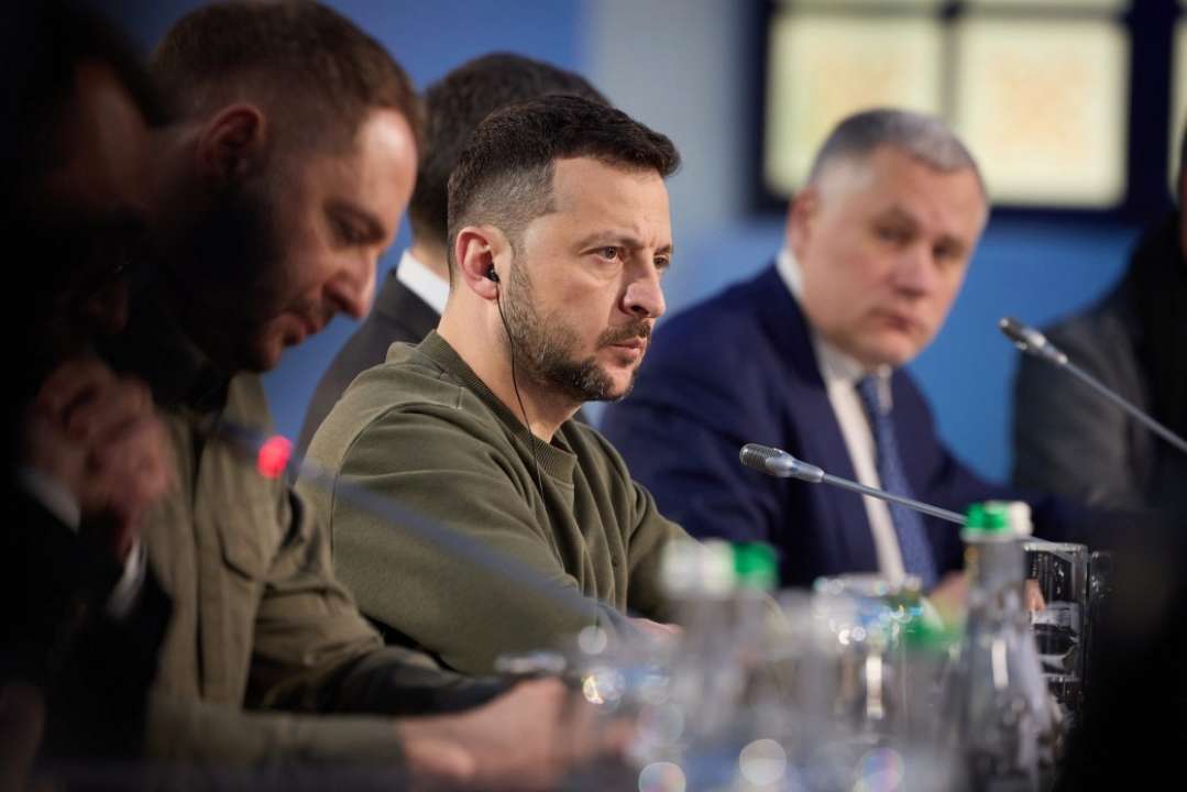 Зеленський виступив на засіданні "Рамштайну"/Фото: ОП Нам терміново потрібні комплекси Patriot – Зеленський на засіданні "Рамштайну"