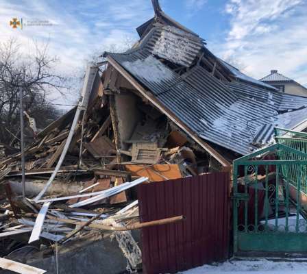 На Львівщині від вибуху постраждали люди/Фото: ДСНС На Львівщині від вибуху постраждали люди