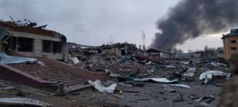 У Львівській області під час обстрілу полігону загинуло 35 осіб/Фото: Telegram РБК-Україна У Львівській області під час обстрілу полігону загинуло 35 осіб