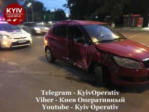Фото: Telegram/Автор - Киев Оперативный ДТП в Киеве