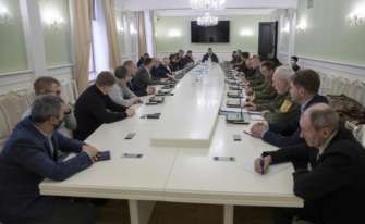 У Києві створили штаб територіальної оборони/Фото: КМДА У Києві розгортають штаб територіальної оборони через загрозу вторгнення Росії