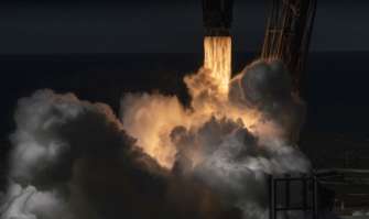 Захватывающее видео отделения первой ступени ракеты Falcon 9/Фото: SpaceX for Twitter Ракета