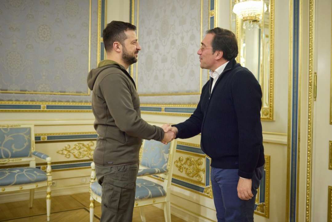 Зеленский провел встречу с главой МИД Испании/Фото: Офис президента Зеленский провел встречу с главой МИД Испании/Фото: Офис президента