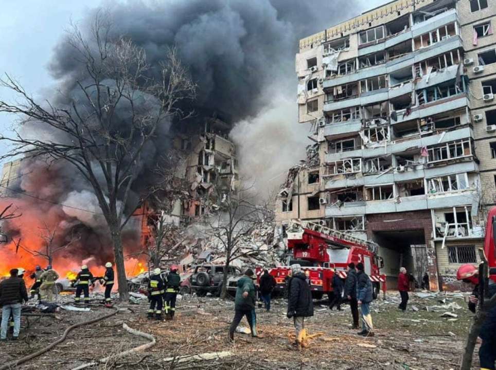 Ракетний удар по житловому будинку в Дніпрі