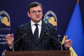Дмитро Кулеба заявив, що на політику лідерів країн НАТО впливав страх/Фото: Getty images Дмитро Кулеба заявив, що на політику лідерів країн НАТО впливав страх/Фото: Getty images