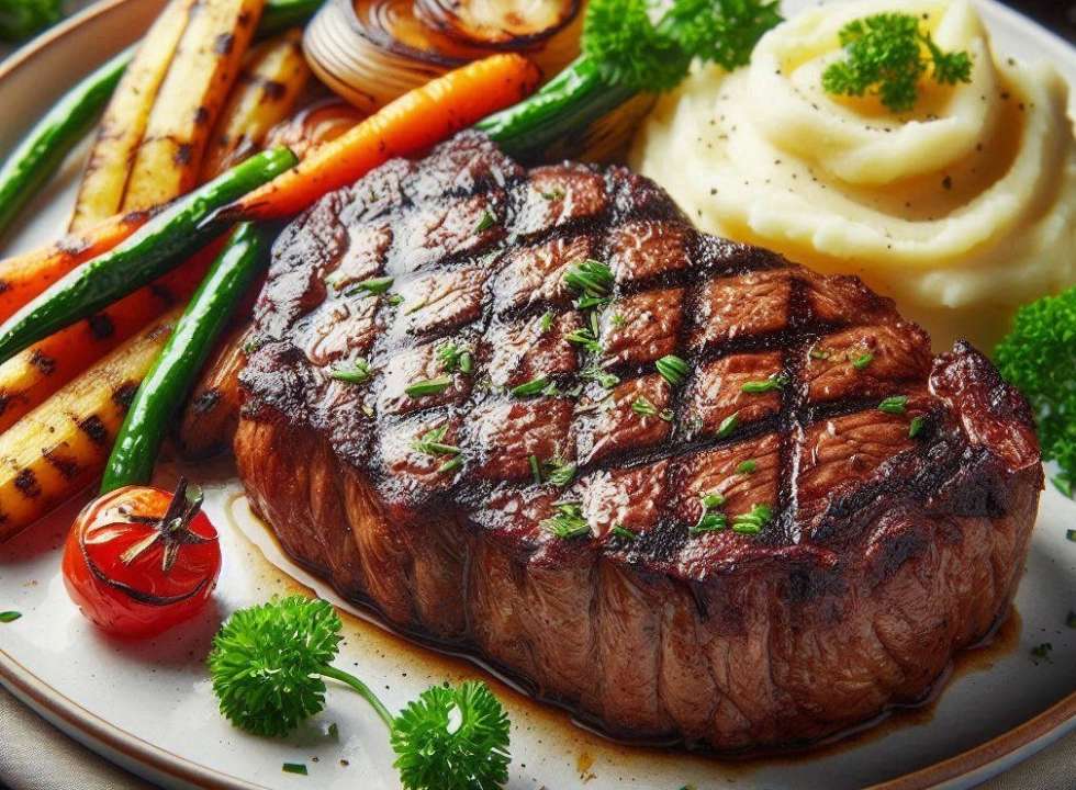 Стейк на гриле с розмариновым маринадом: идеальное сочетание вкуса и аромата