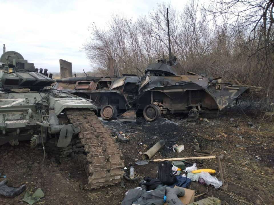 На Донбассе ВСУ активно уничтожает оккупантов/Фото: штаб ООС военная техника