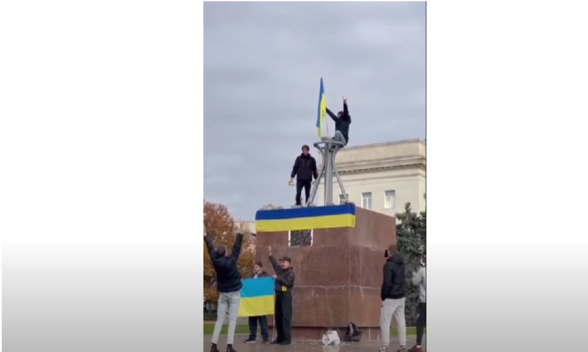 Зеленський назвав, скільки ЗСУ звільнили населених пунктів на Херсонщині. Фото: Скріншот із відео Звільнені території Херсонщини