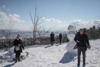 В Украине объявлен І уровень опасности/Фото: Chris McGrath for Getty Images Cнег