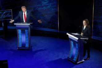 Трамп заявив, що більше не братиме участь у дебатах з Гарріс/Фото: Getty Images Трамп заявив, що більше не братиме участь у дебатах з Гарріс/Фото: Getty Images