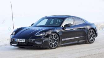 Фото: motor1 Появились шпионские фото нового Porsche Taycan в трех комплектациях