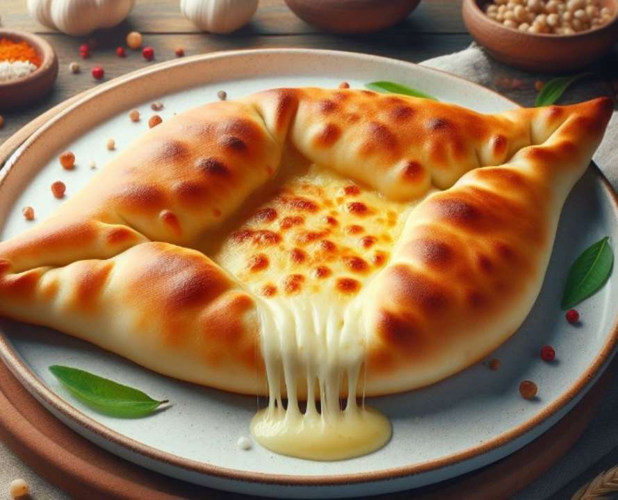 Видеорецепт хачапури с сыром на сковородке