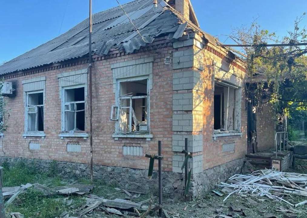 Оккупанты обстреляли Никополь из РСЗО/Фото: Днепропетровская ОВА