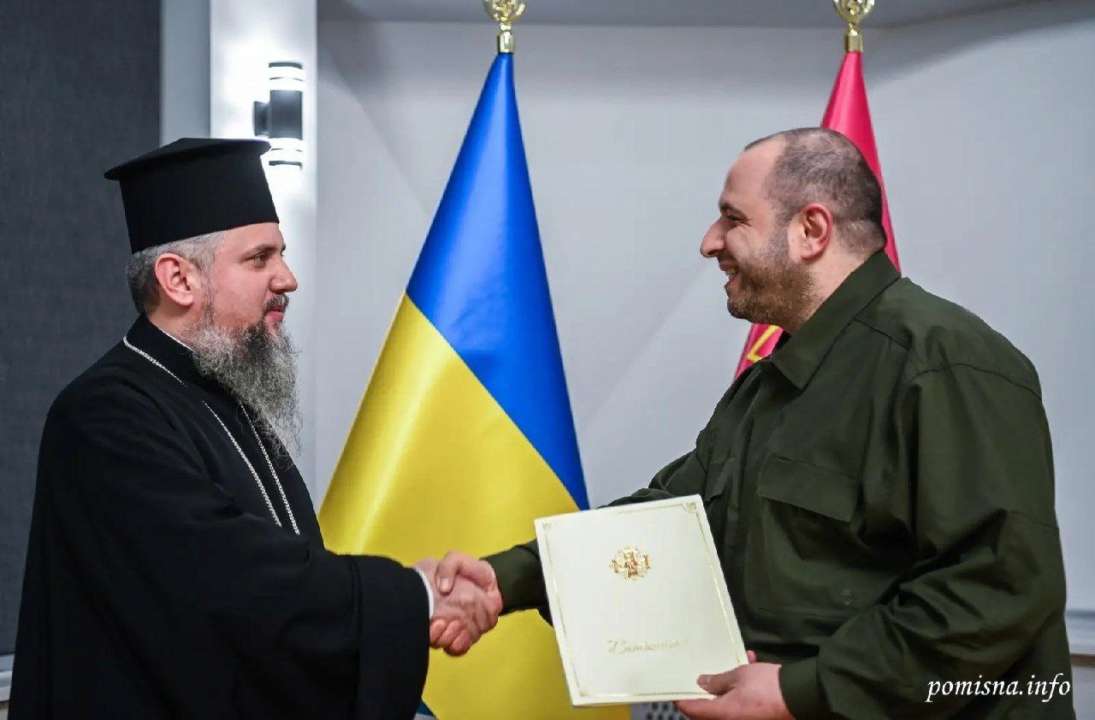 Митрополит Епифаний встретился с министром обороны Украины Рустемом Умеровым