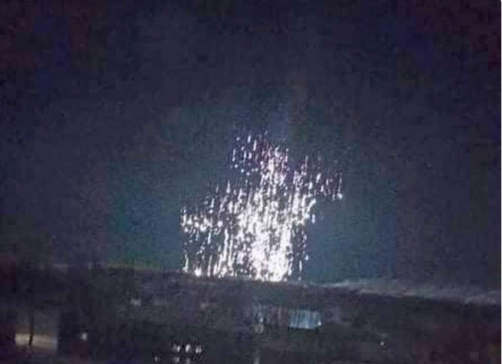 В Попасной рф применила запрещенные боевые припасы. Фото: Фейсбук Алексей Билощицкий Фосфорные бомбы в Попасной