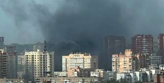 Приліт по центру Донецька: ЗМІ Приліт по центру Донецька: ЗМІ