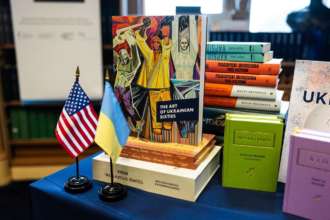 "Украинская книжная полочка" в США / Фото: Телеграм "Олена Зеленська" "Украинская книжная полочка" в США: Елена Зеленская открыла мероприятие