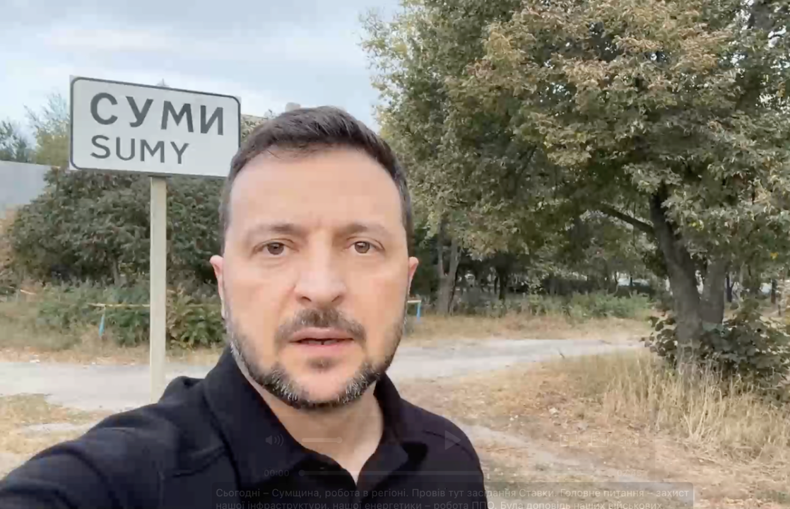 Зеленський провів Ставку на Сумщині/Фото: кадр з відео Володимира Зеленського