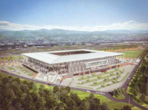У Німеччині збудують найбільшу електростанцію у світі. Фото: The Stadium Guide На німецькому стадіоні побудують станцію