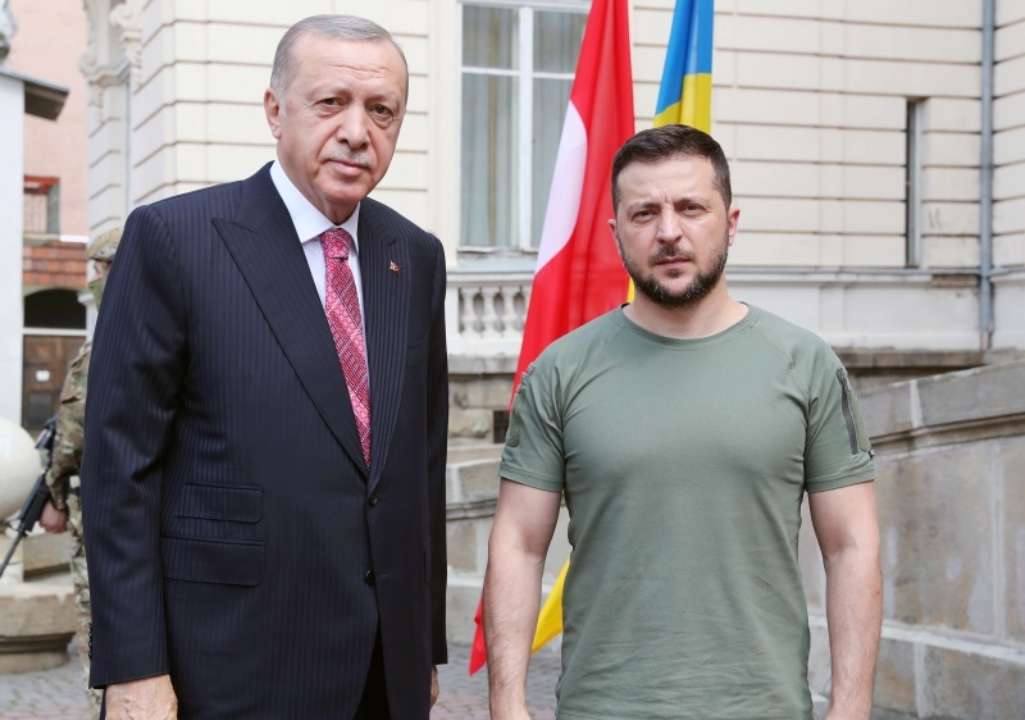 У Львові зустрілися Зеленський, Ердоган та Гутерріш/Фото: Twitter Зеленський та Ердоган