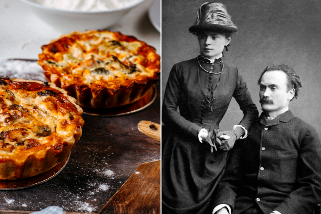 Рецепт мясного пирога от супруги Ивана Франко / Фото: Коллаж МЕТА Пирог и семья Франко