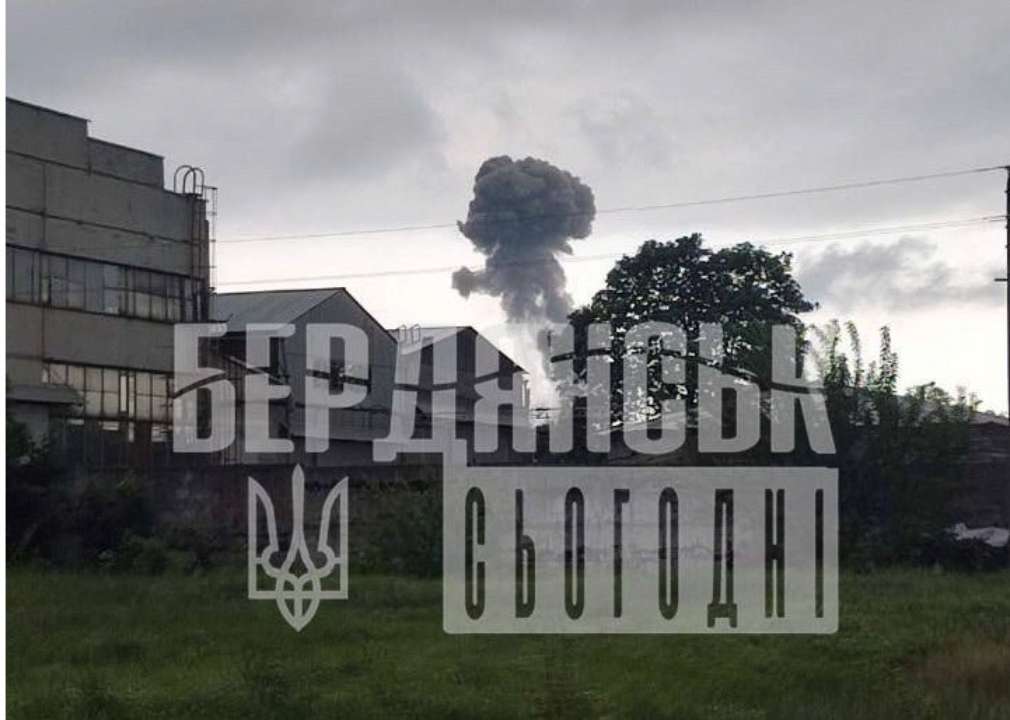 Возле Бердянска ВСУ попали по скоплению окупантов. Фото: Телеграмм-канал Бердянск всу