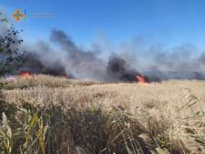 Фото: ГСЧС Украины в Харьковской области Пожар
