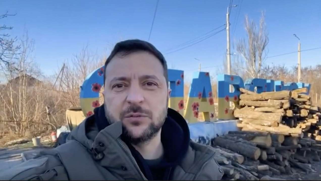 Зеленський приїхав на Донбас/Фото: скріншот Зеленський приїхав на Донбас/Фото: скріншот