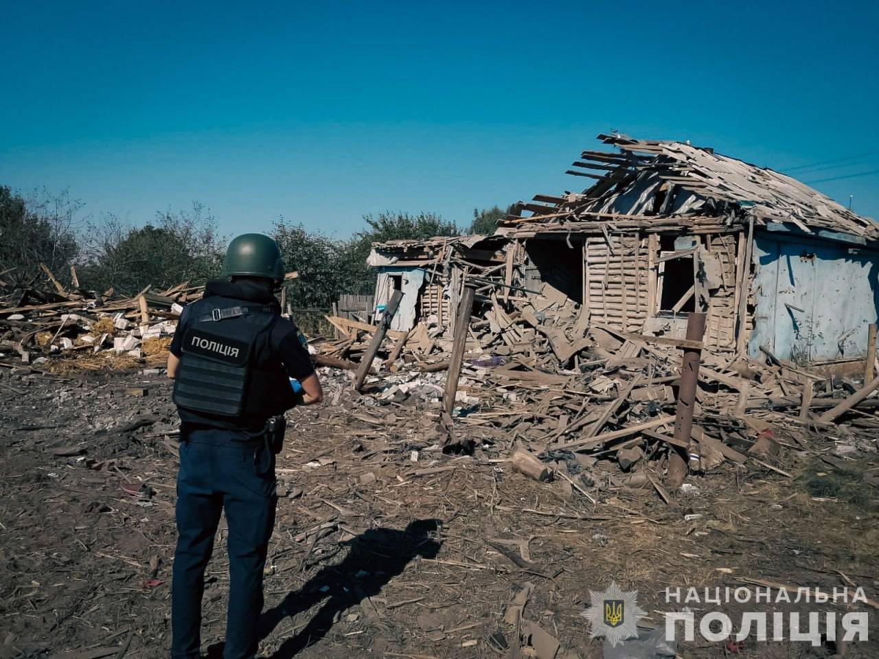 Последствия атаки Сумской области 9 сентября/Фото: Найполиция Последствия атаки Сумской области 9 сентября/Фото: Найполиция