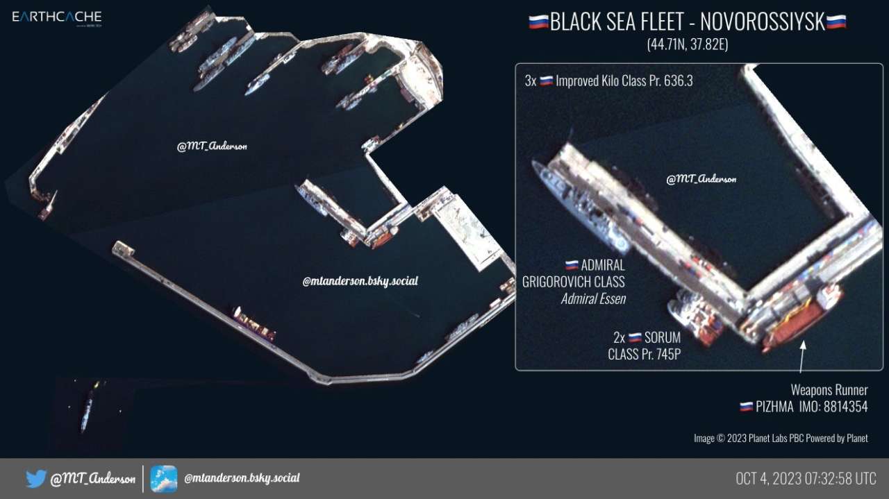 После атаки по штабу ЧФ россия перебрасывает корабли из Севастополя в Новороссийск