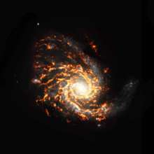 Фото: ALMA (ESO/NAOJ/NRAO)/PHANGS, S. Dagnello Завораживает с первых секунд: астрономы показали разнообразие галактик, в которых формируются звезды