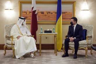 Фото: Офис президента Президент Украины встретился с эмиром Катара: о чем говорили