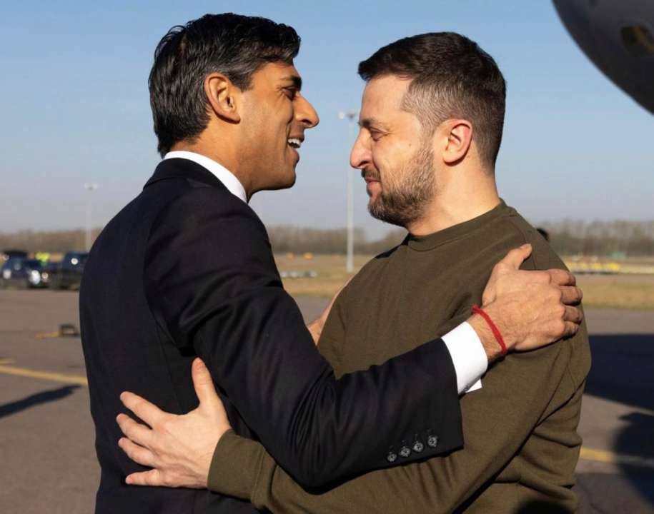 Ріші Сунак опублікував відео з Володимиром Зеленським під українську композицію/Фото: Instagram Прем'єр-міністр Великої Британії опублікував відео з Зеленським під українську пісню "SHUM"