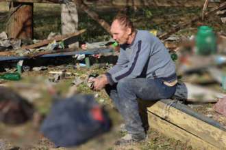 Подозреваемого в наведении врага на село Гроза пока нет / Фото: ГСЧС Подозреваемых в нанесении удара по кафе в селе Гроза пока не нашли