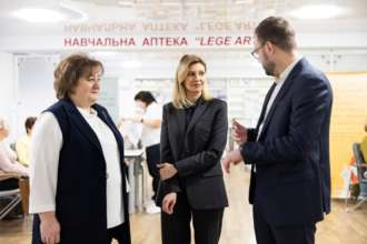 Елена Зеленская посетила Львовский медицинский профессиональный колледж последипломного образования /Фото: Telegram Елена Зеленская