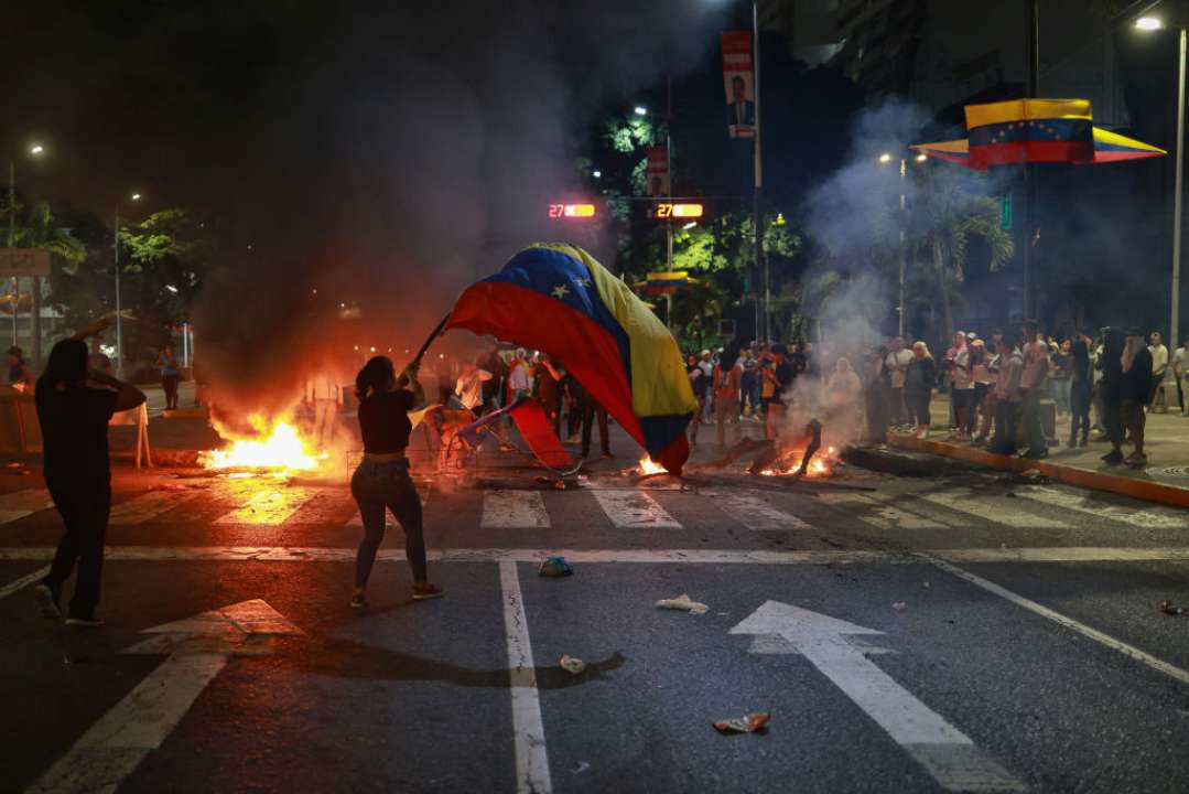 В Венесуэле вспыхнули протесты/Фото: Getty Images В Венесуэле вспыхнули протесты/Фото: Getty Images