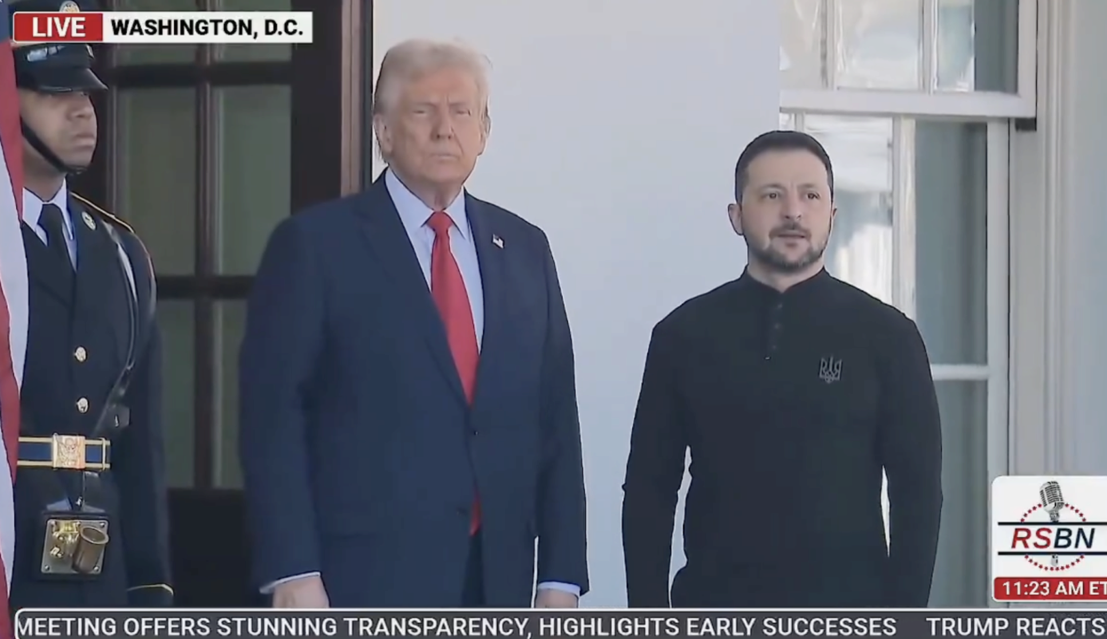 Трамп зустрічає Зеленського в Білому домі Зеленський прибув до Білого Дому на зустріч з Трампом