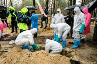 В Изюме завершается эксгумация тел из массового захоронения/Фото: Глава Харьковской ОВА В Изюме завершается эксгумация тел из массового захоронения/Фото: Глава Харьковской ОВА