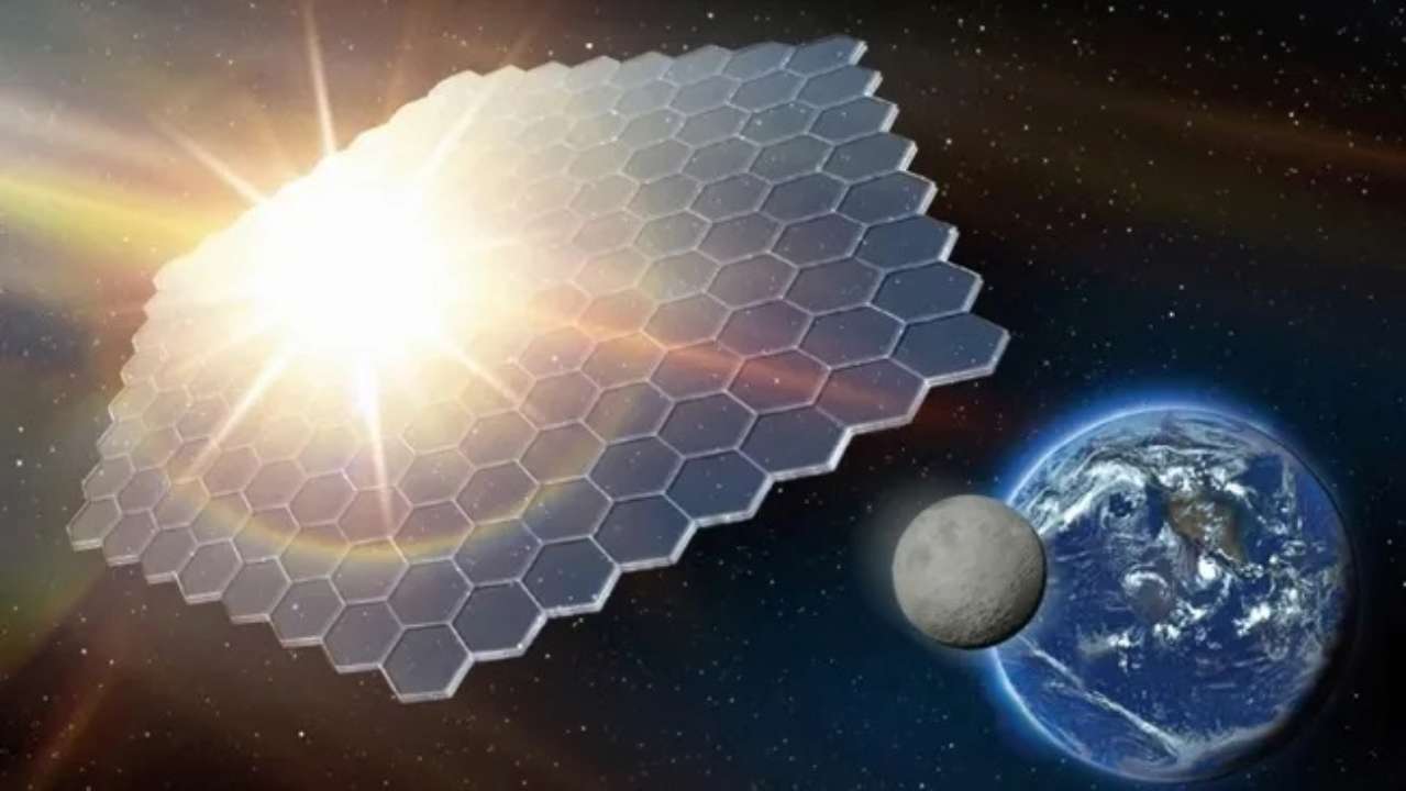 Учені хочуть відправити на орбіту величезну "парасольку"/Фото: Planetary Sunshade Foundation