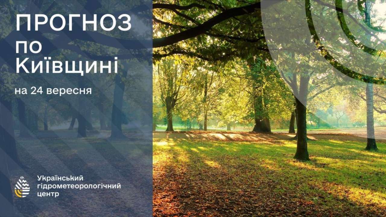 Прогноз погоды на 24 сентября в Киевской области