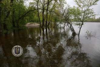 У Києві відзначили найвищий рівень води у річці Дніпро цієї весни/Фото: КМВА У Києві рівень води в Дніпрі за добу піднявся на 46 сантиметрів