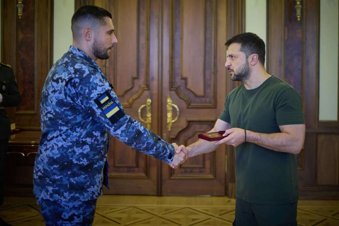 Зеленский отметил государственными наградами военных моряков/Фото: ГПСУ
