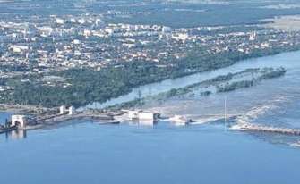 На місці зруйнованої Каховської ГЕС планують дуже швидко збудувати нову станцію/Фото: соцмережі В "Укргідроенерго" заявили про будівництво нової станції на місці зруйнованої Каховської ГЕС