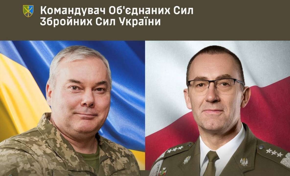 Стороны обсудили перспективные направления двустороннего сотрудничества/Фото: KOS_ZSU/telegram Командующий Объединенных Сил ВСУ обсудил с польским коллегой угрозу вагнеровцев из беларуси