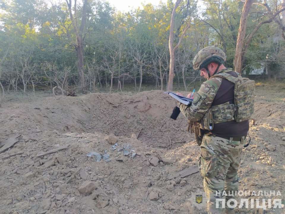 Последствия атаки Херсонской области 12 сентября/Фото: Нацполиция Последствия атаки Херсонской области 12 сентября/Фото: Нацполиция