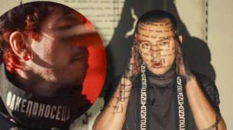 Барабанщик Twenty One Pilots появился в клипе с украинской надписью / Коллаж: МЕТА, кадр из клипа на Ютуб-канале "Twenty One Pilots" Twenty One Pilots впервые за долгое время выпустили клип, в котором есть украинский акцент