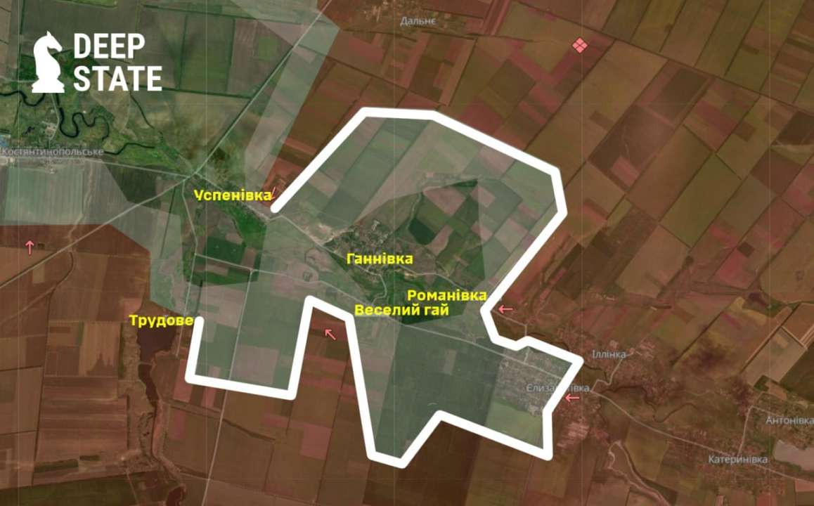 Водночас Deep State зазначає, що ситуація в районі Успенівки погіршується Водночас Deep State зазначає, що ситуація в районі Успенівки погіршується