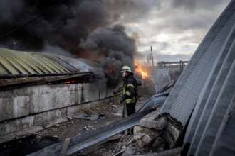 Стало известно, сколько украинских городов обстреляли оккупанты 24 августа/Фото: Getty Images Пожар