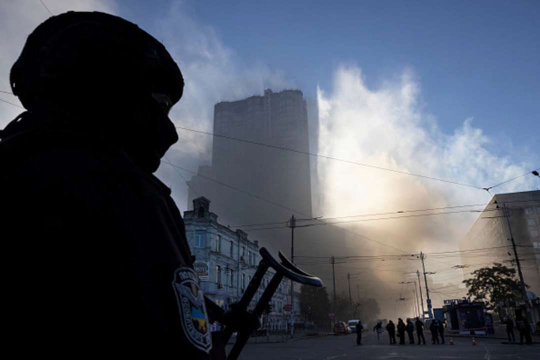 Окупанти атакували Київ дронами/Фото ілюстративне: Paula Bronstein /Getty Images Росіяни вкотре атакували Київ дронами: ППО відпрацювала на відмінно
